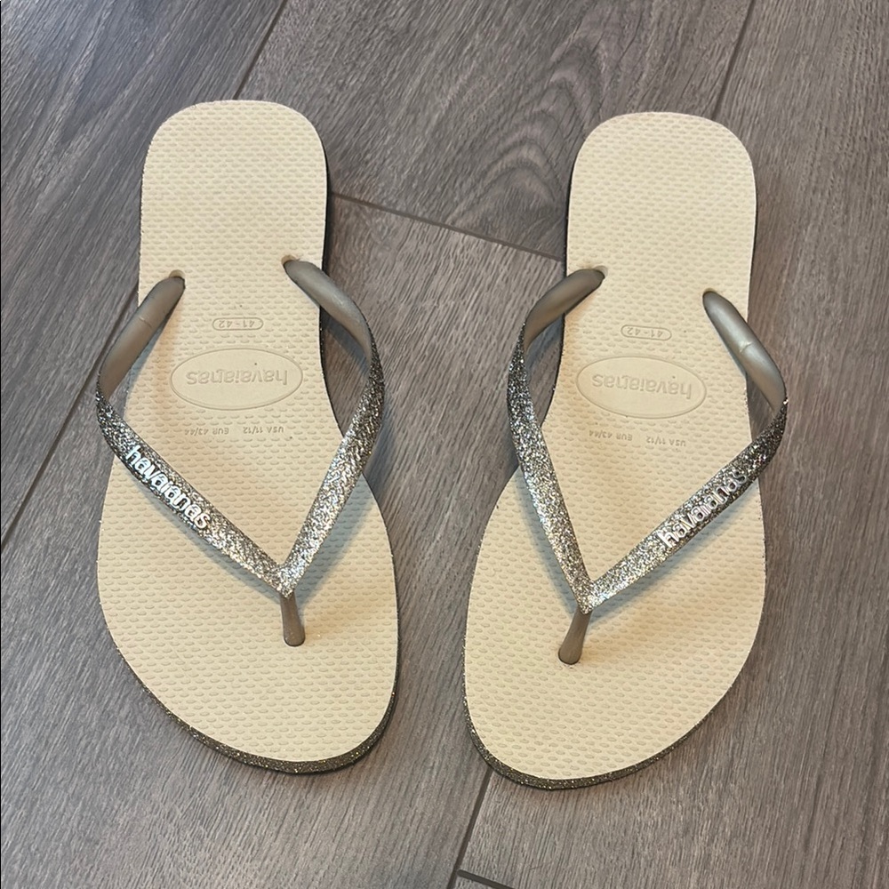 Havaianas Women's Glitter Flip Flops